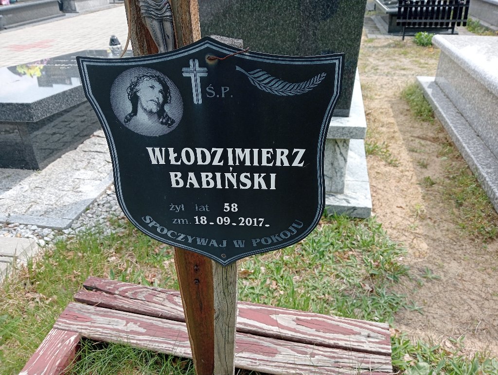 Włodzimierz Babiński 1959 Andrespol - Grobonet - Wyszukiwarka osób pochowanych